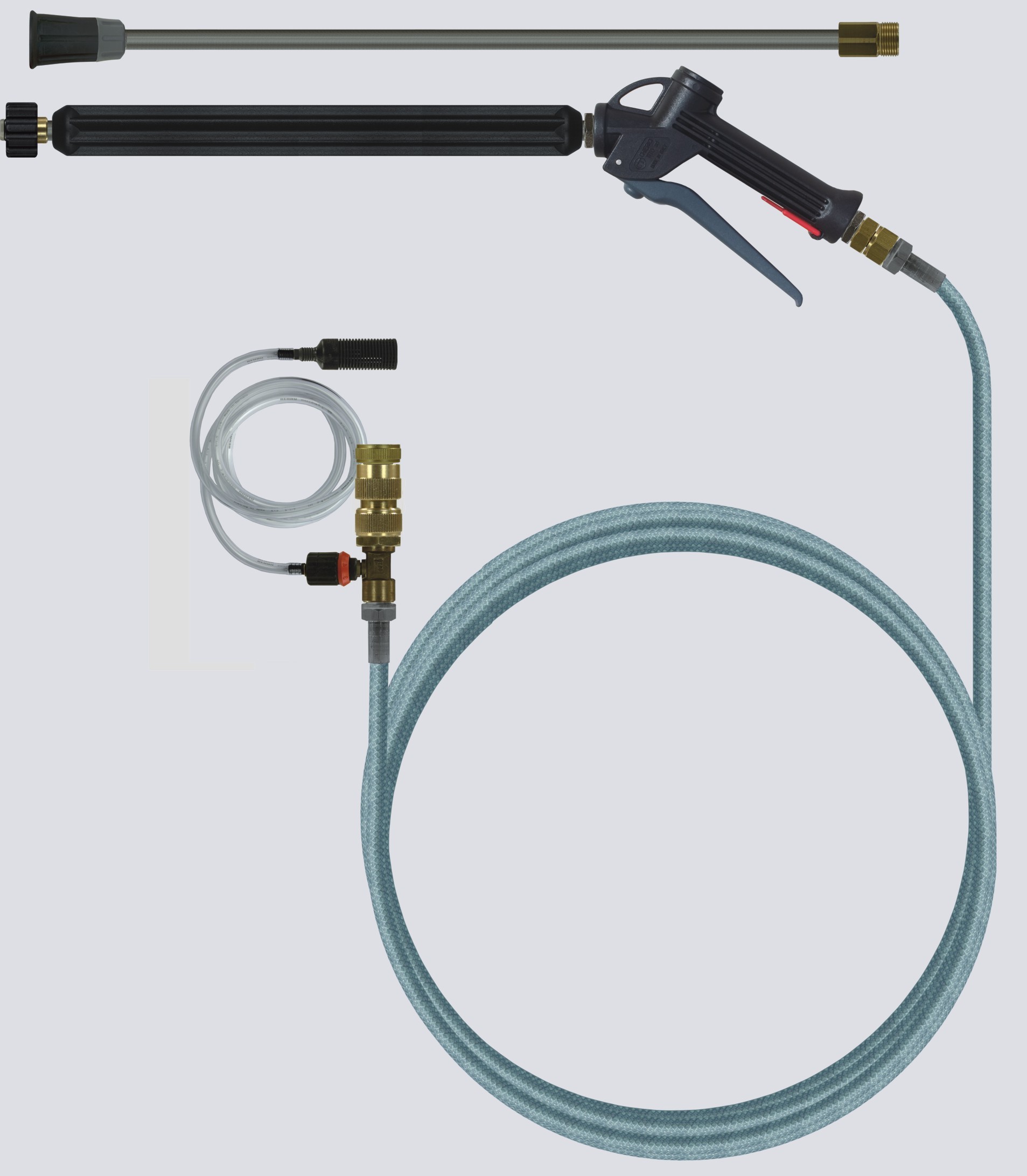 Vorsprühset kpl. mit Injektor, Lanze und Pistole