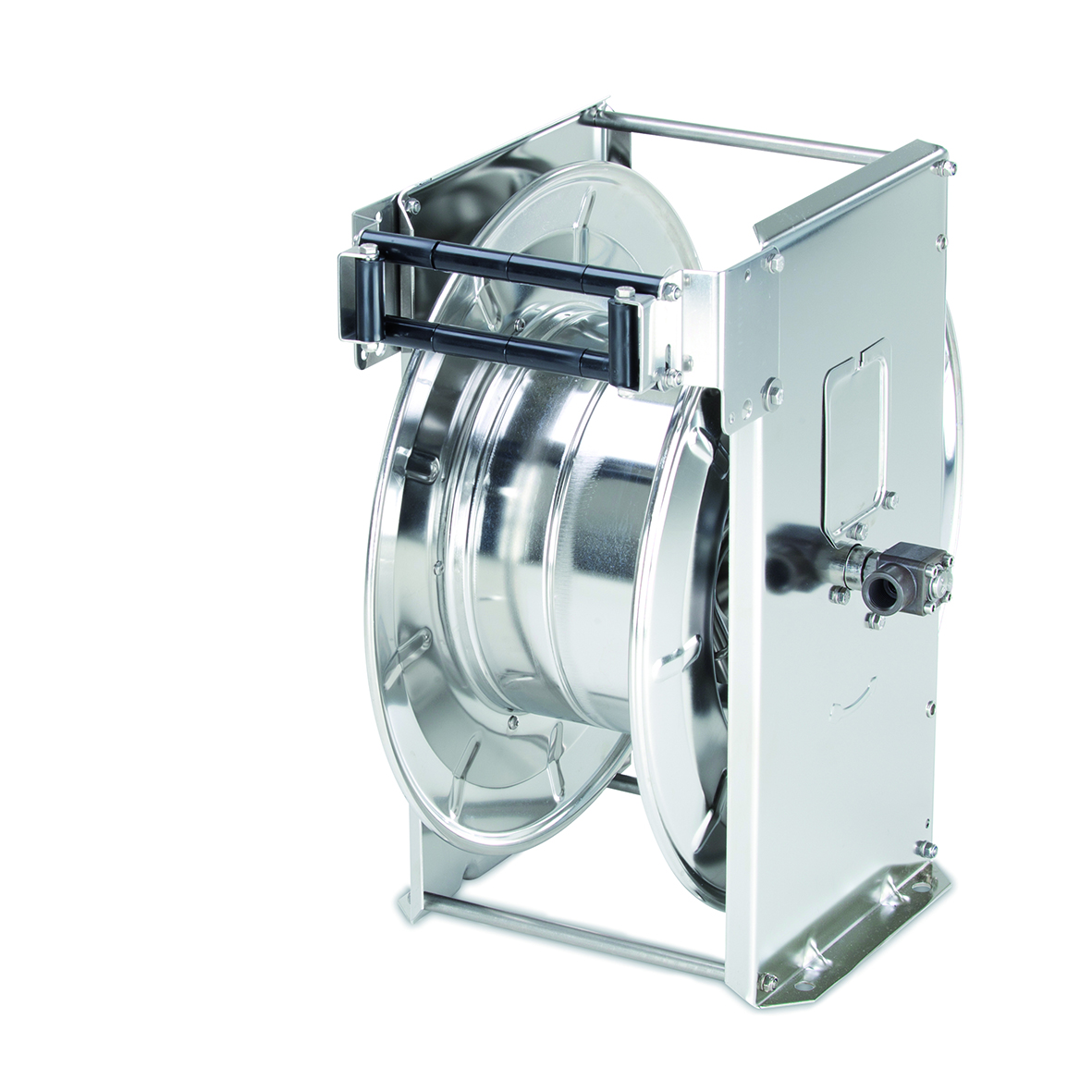 Automatik-Schlauchaufroller, Edelstahl, 20m